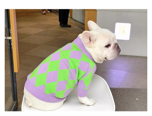 Transform Your Dog's Wardrobe with the Trendy Plaid Clothes Dog Pet Sweater