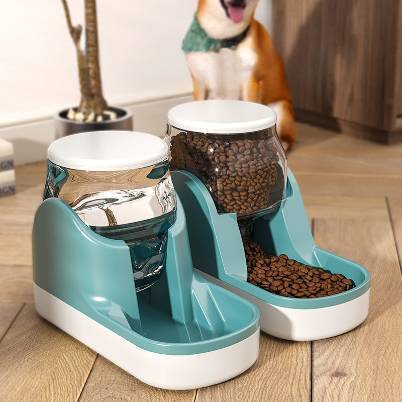 Fountain Automatic Pet Feeder Auto Food Dispenser