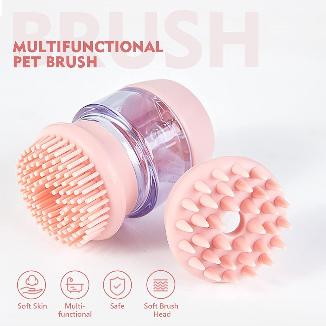 Silicone Grooming Puppy Massage Brush