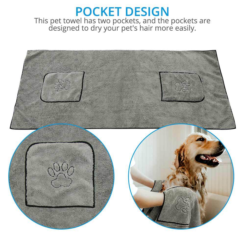 Super Absorbent Large Pet Bath Towel