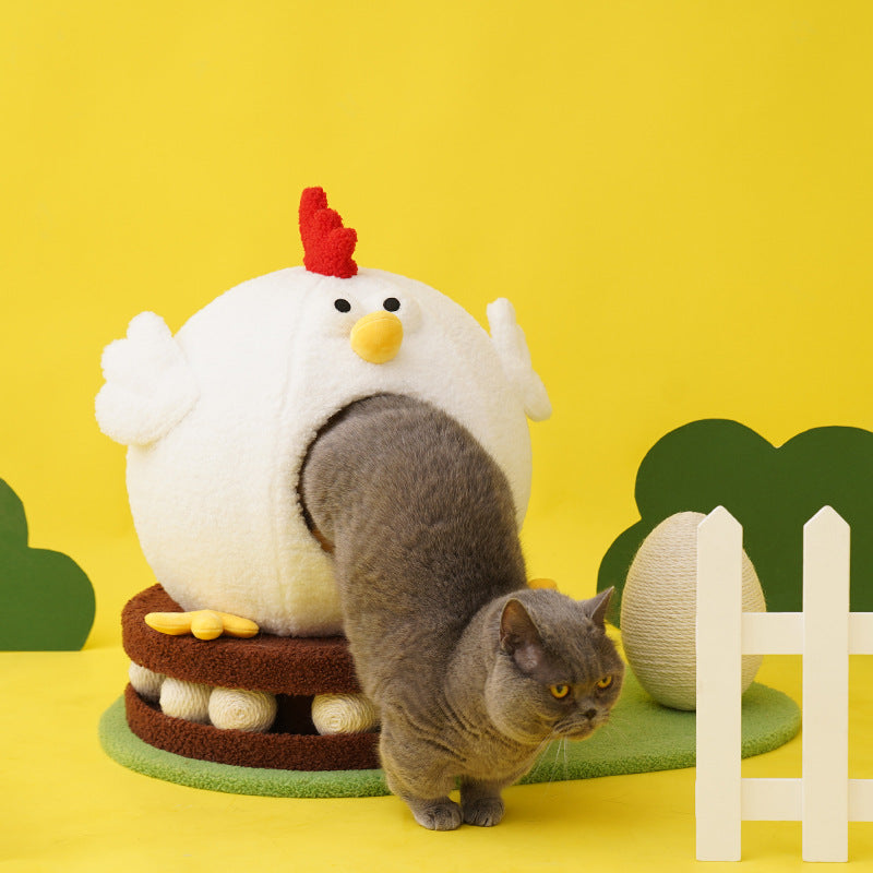 Chick Cat Litter House Turntable Toys