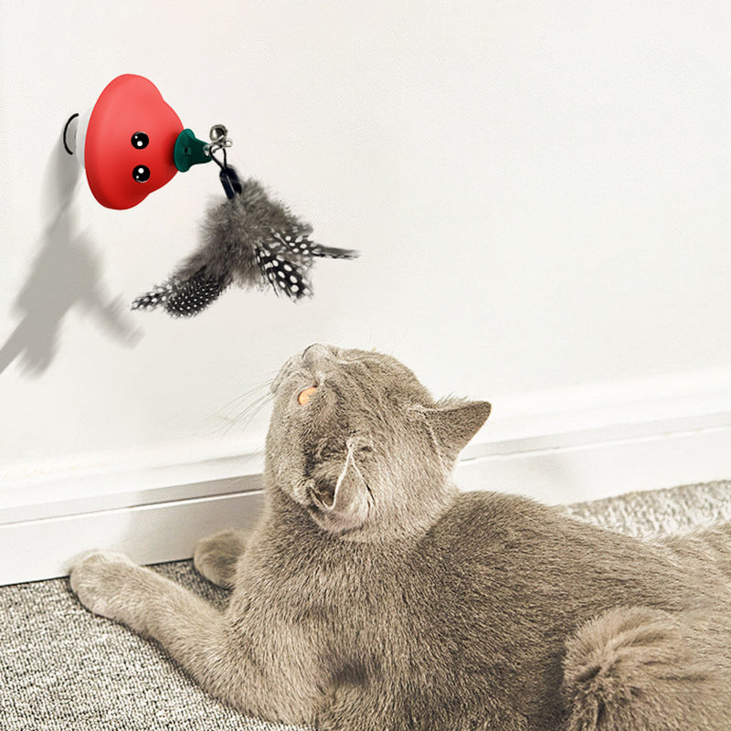 Cat Wand Suction Cup Playing Toy