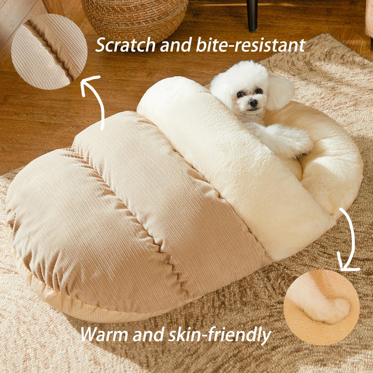 Ultra Soft Cute Plush Self-Warming Bed