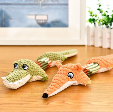 Voice plush chew dog toys