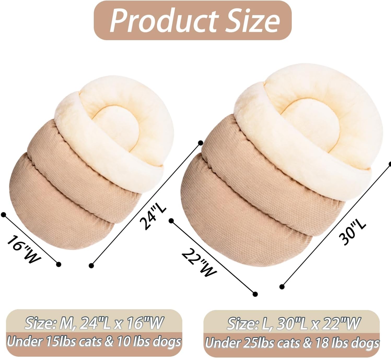 Ultra Soft Cute Plush Self-Warming Bed