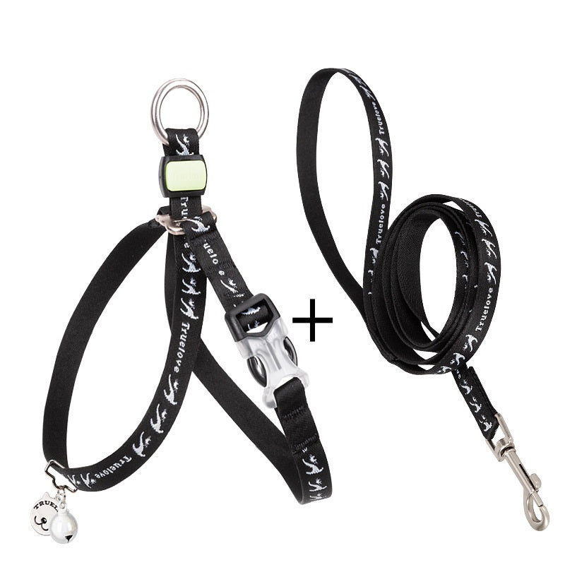 Pet Cat Bell Chest Strap Leash