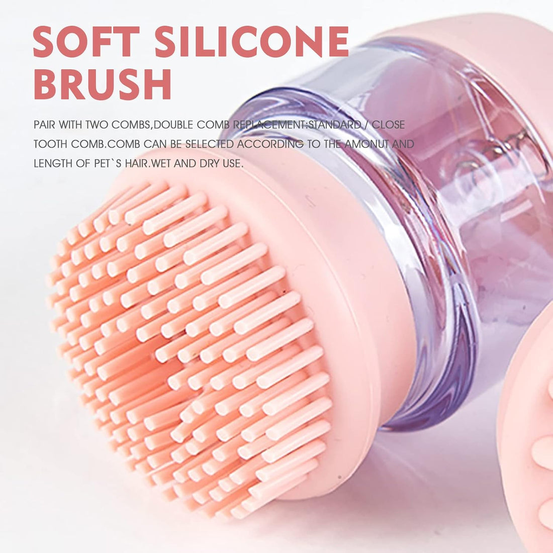 Silicone Grooming Puppy Massage Brush