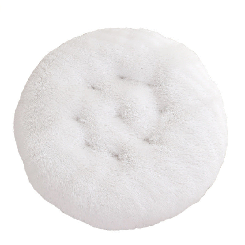 Round Plush Warm Sleep Dog Bed