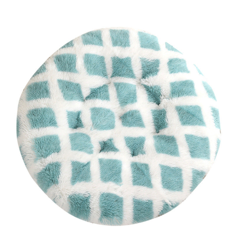 Round Plush Warm Sleep Dog Bed