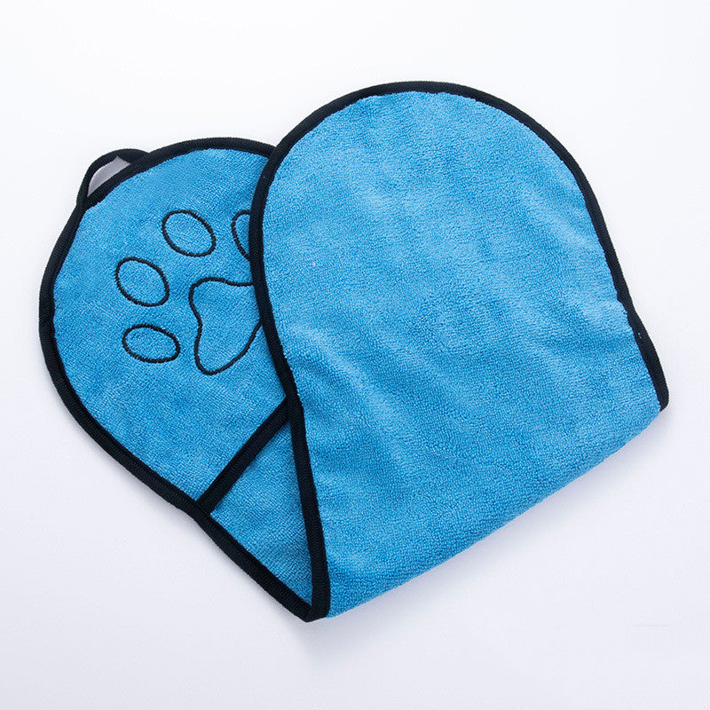 Solid Color Water Pet Bath Towel