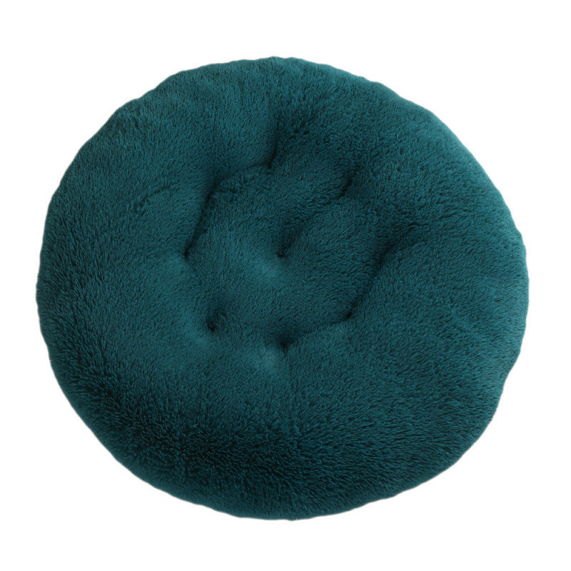 Round Plush Warm Sleep Dog Bed