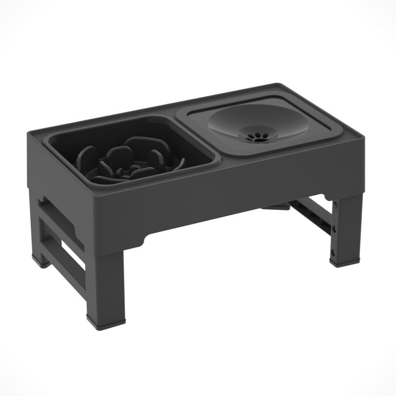 Stainless Stand Adjustable Height Pet Feeding Dish Bowls