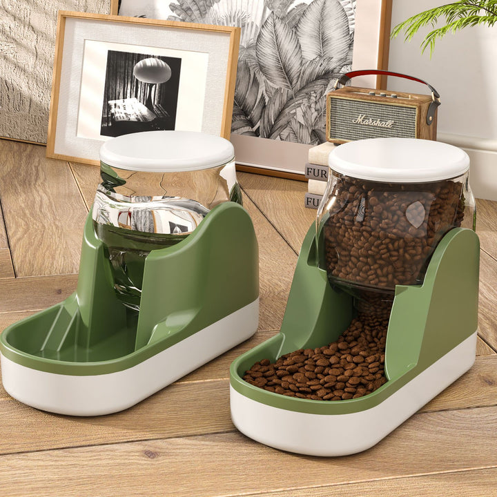 Fountain Automatic Pet Feeder Auto Food Dispenser