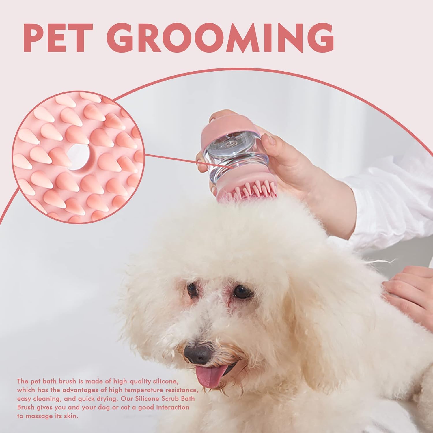 Silicone Grooming Puppy Massage Brush