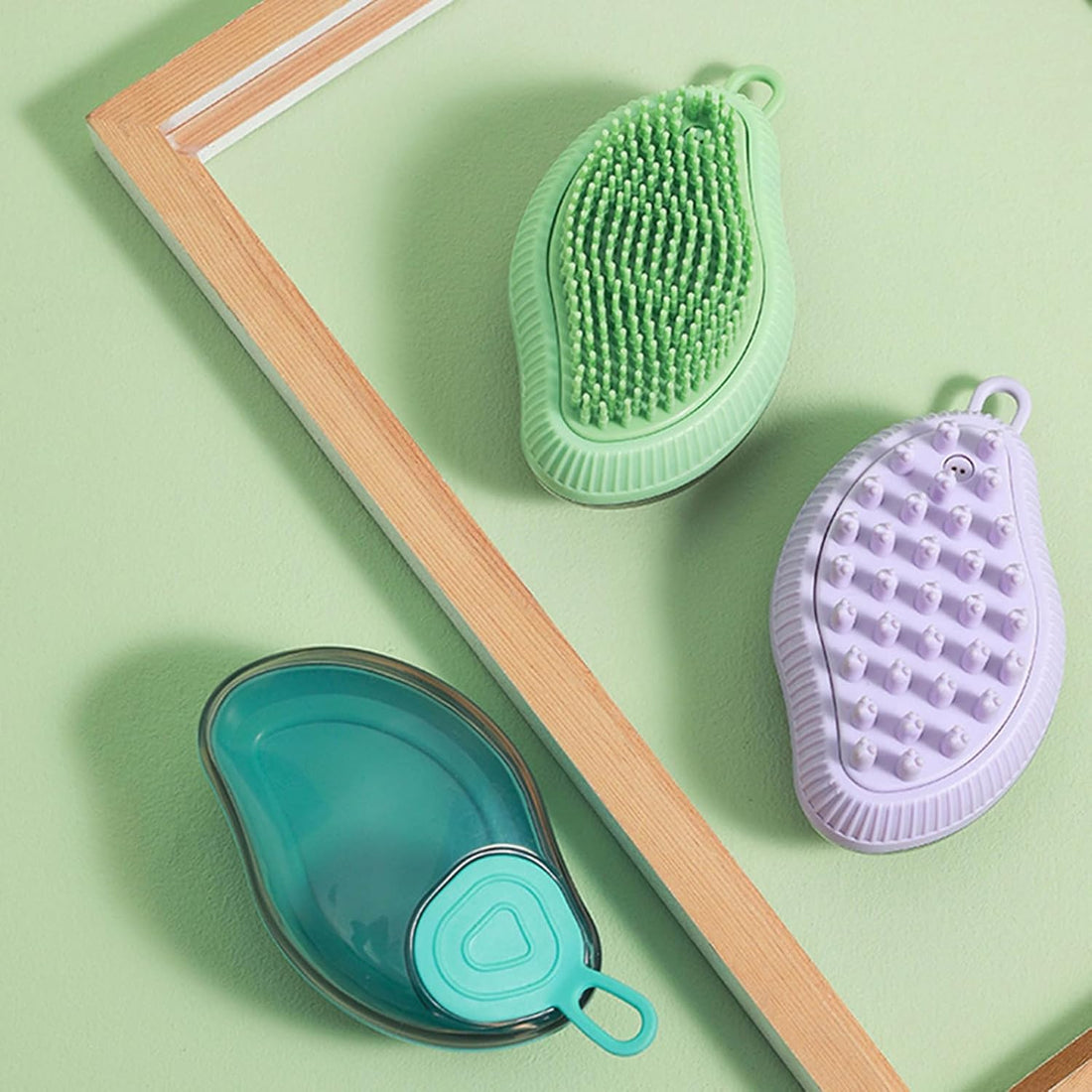 Pet Shampoo Grooming Brush