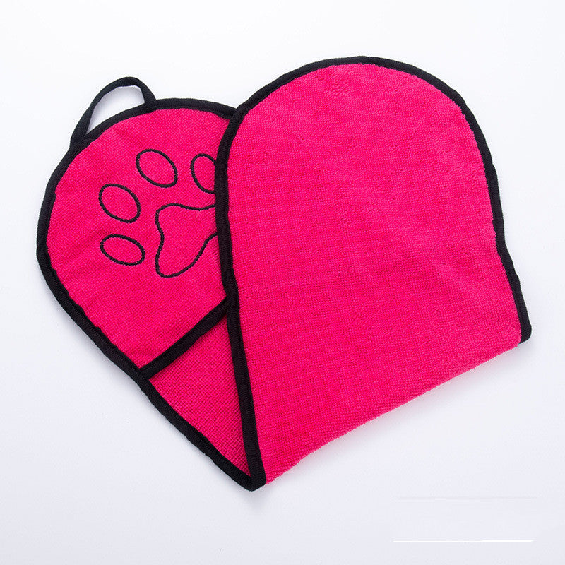 Solid Color Water Pet Bath Towel