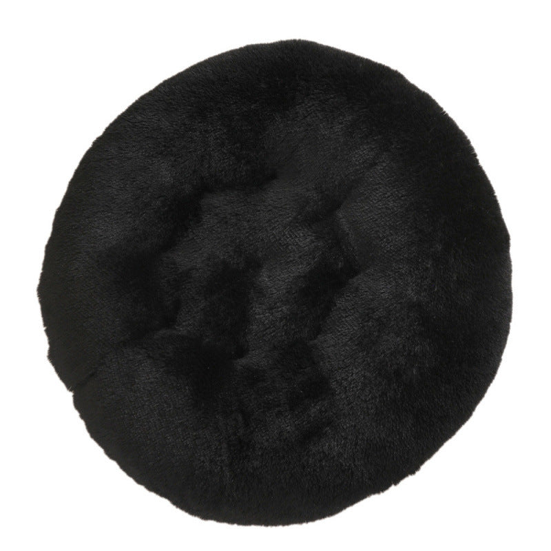 Round Plush Warm Sleep Dog Bed