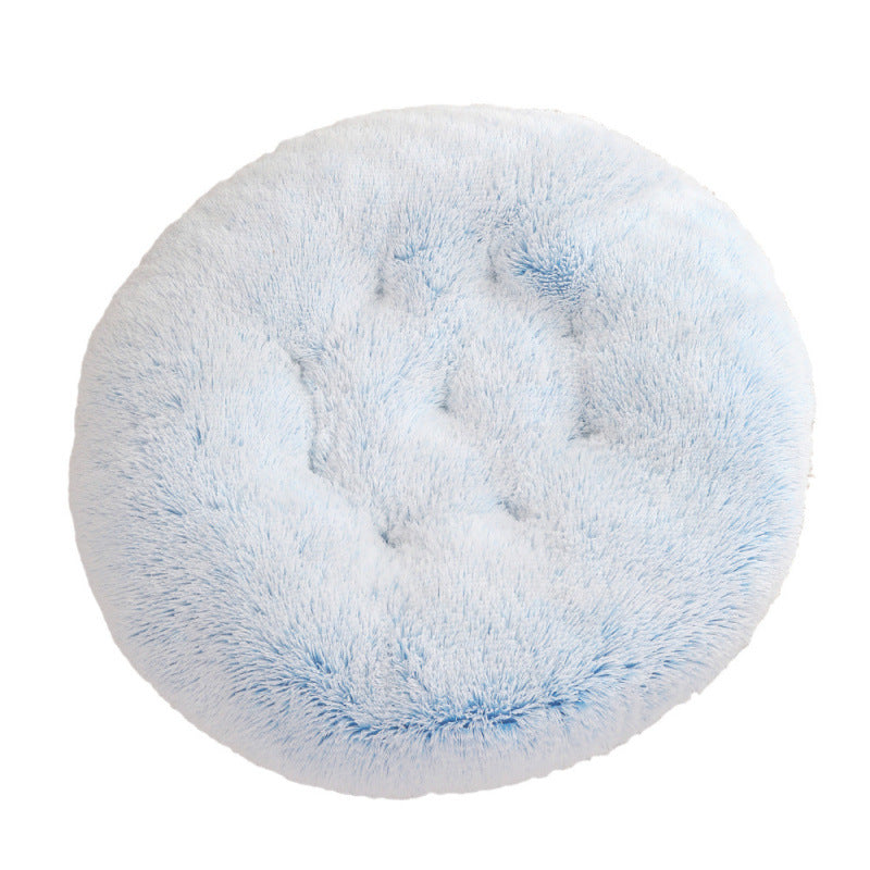 Round Plush Warm Sleep Dog Bed