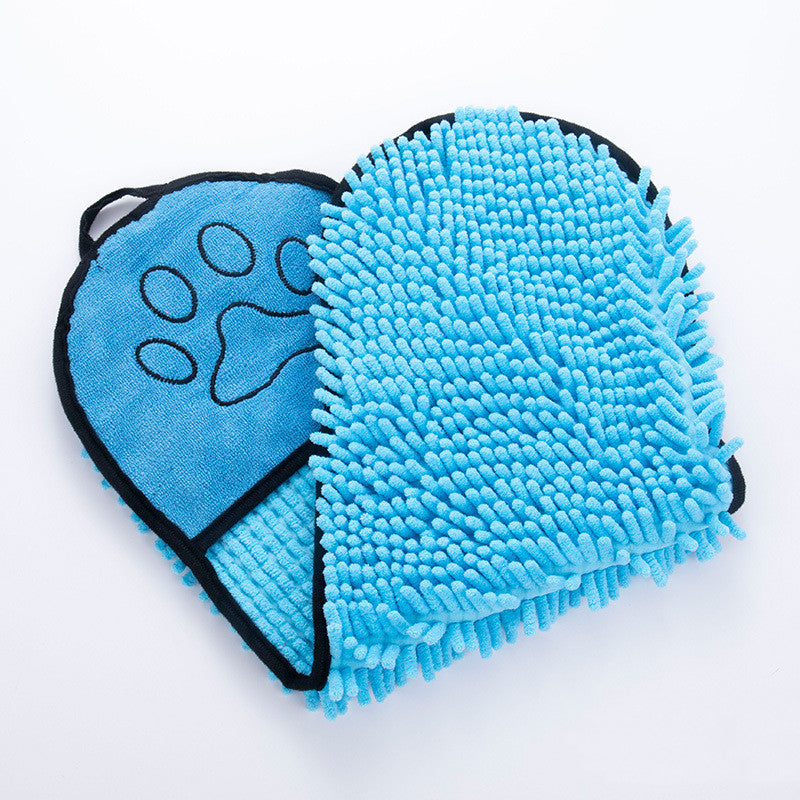 Solid Color Water Pet Bath Towel
