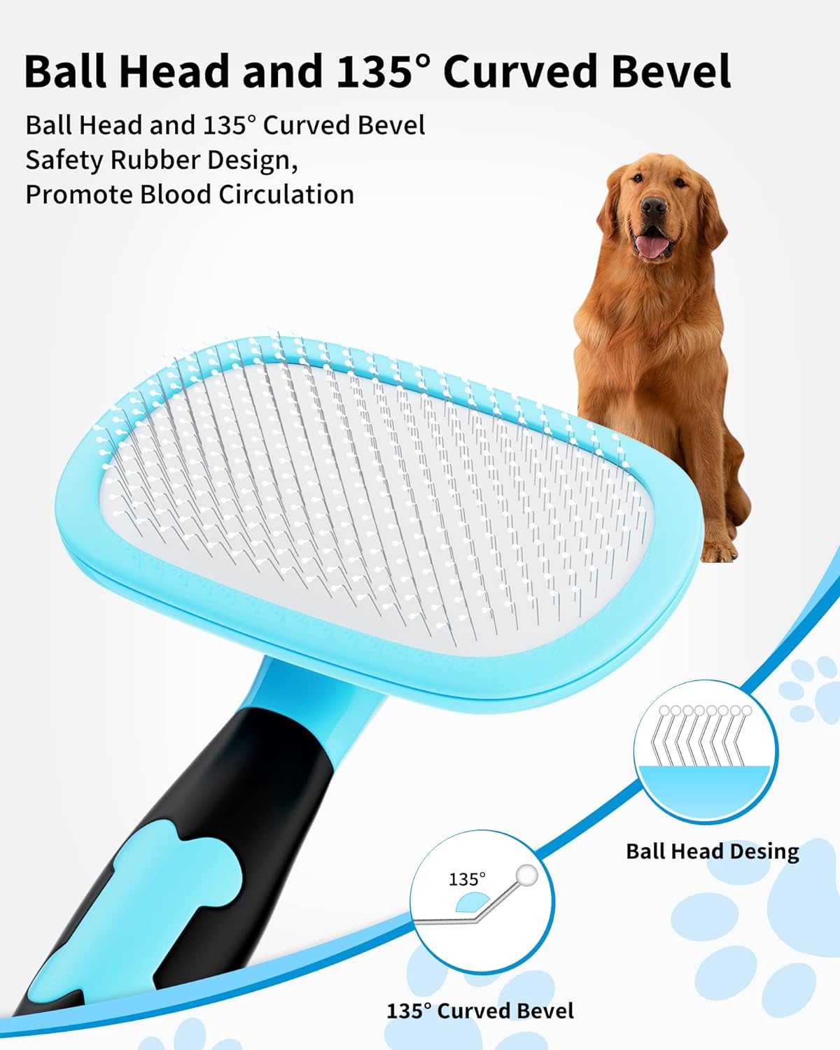 Pet Grooming Brush- Shedding Grooming Tools