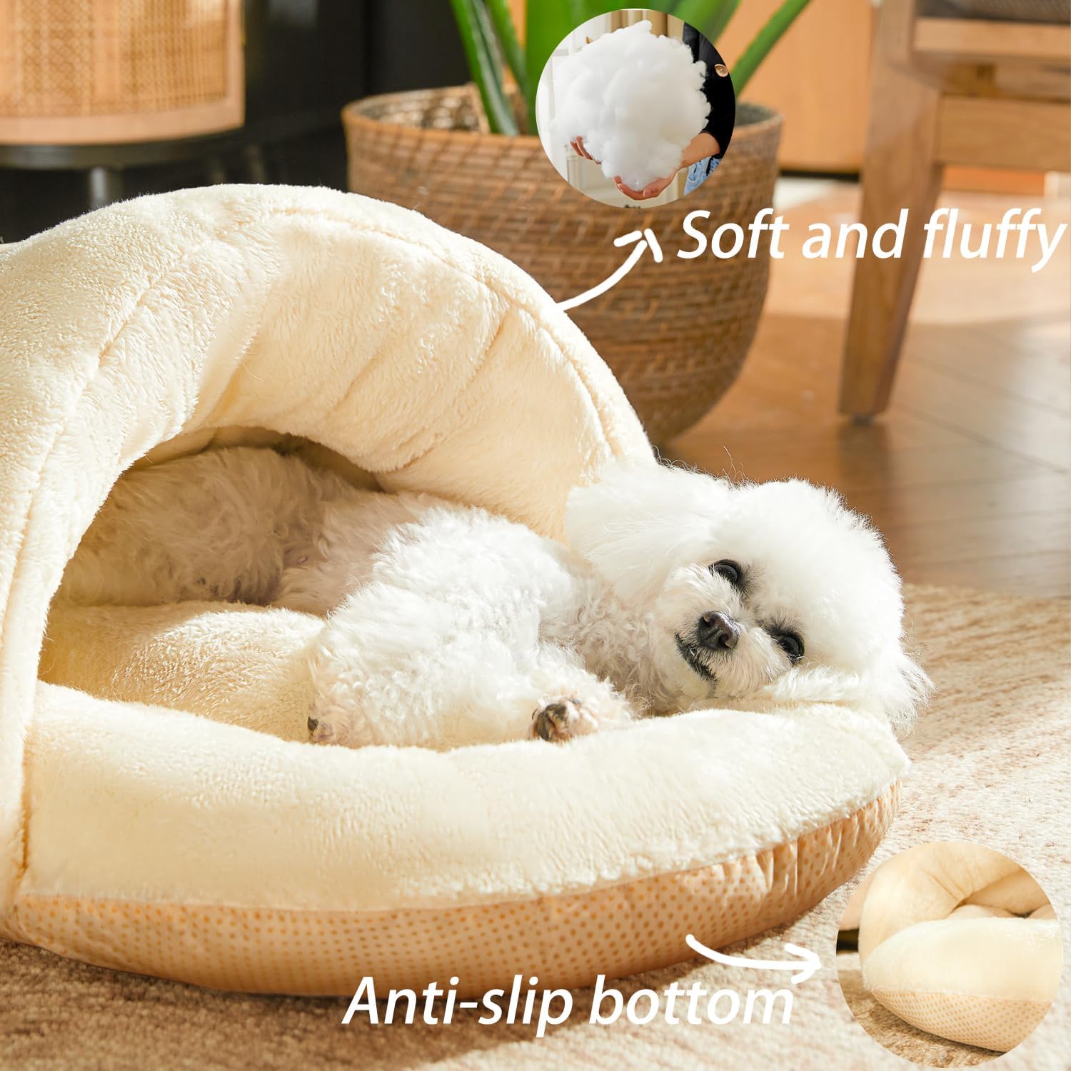 Ultra Soft Cute Plush Self-Warming Bed