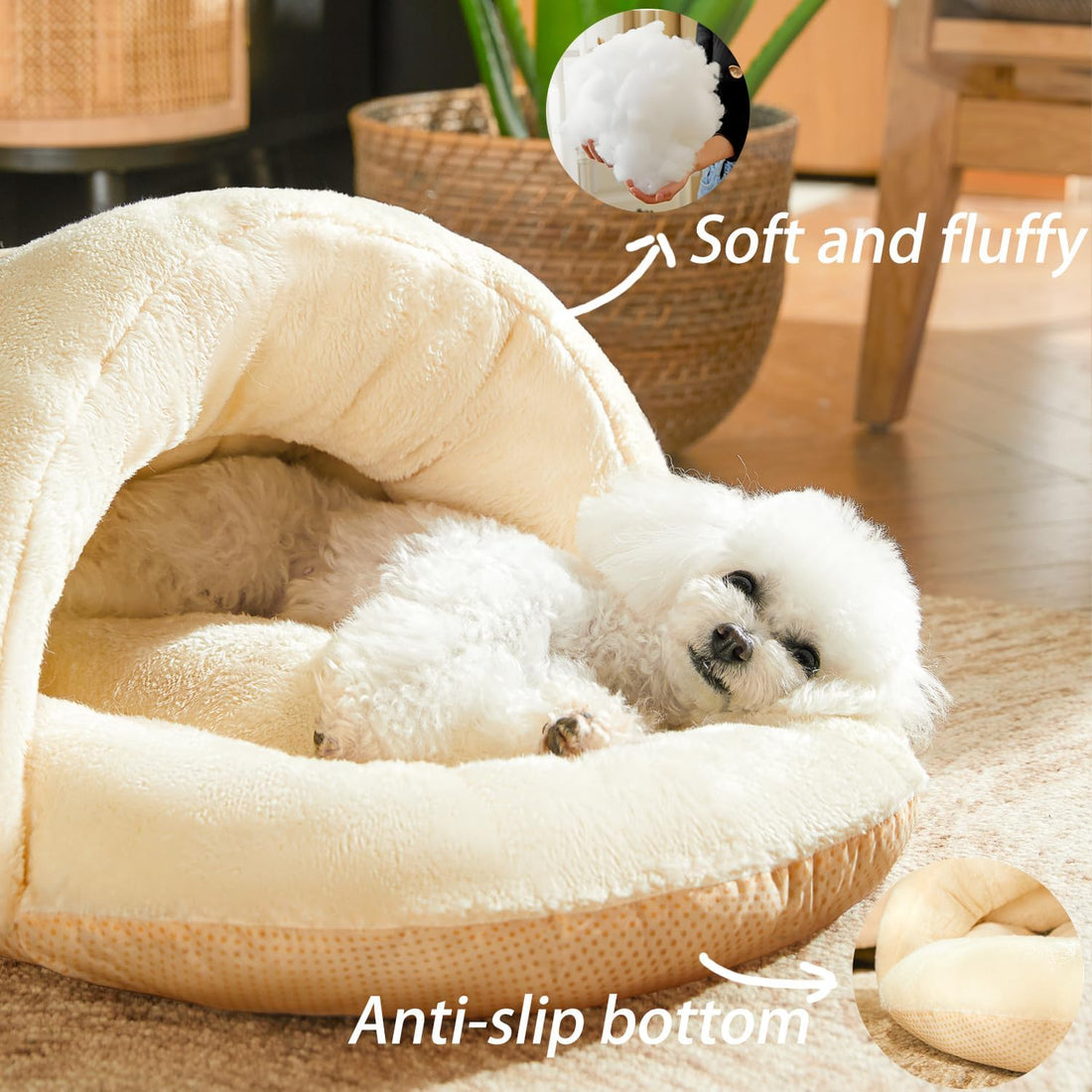 Ultra Soft Cute Plush Self-Warming Bed