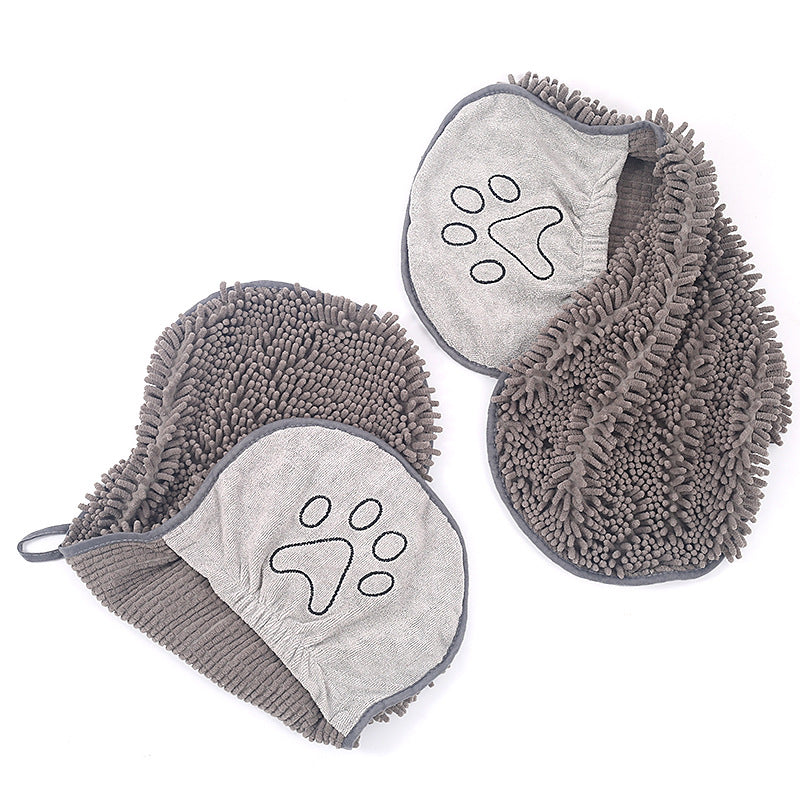 Chenille Pet Bath Towel