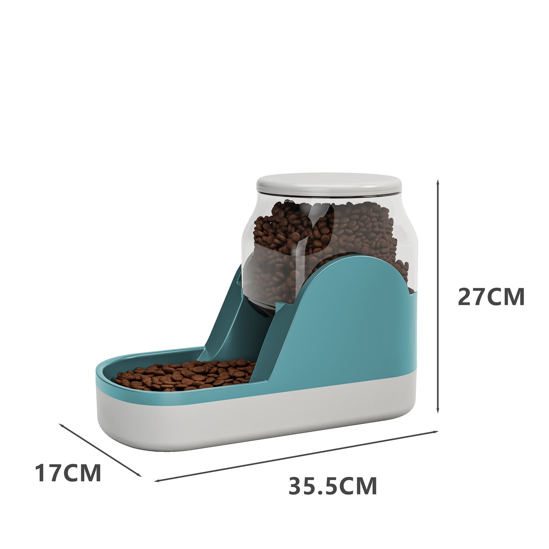 Fountain Automatic Pet Feeder Auto Food Dispenser