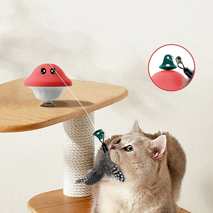 Cat Wand Suction Cup Playing Toy