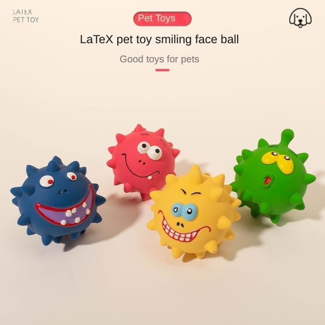 Squeaky Natural Latex Rubber Dog Ball Toys